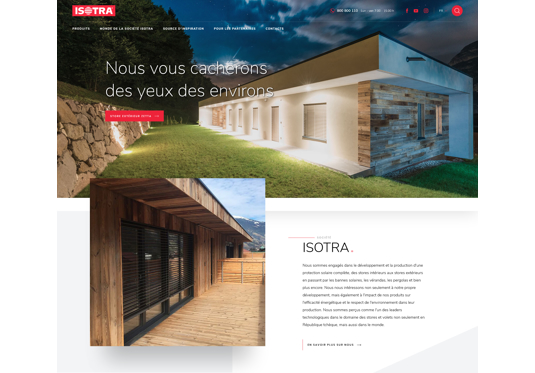 Nous venons de mettre à jour le site www.storesisotra.fr et de le «rafraîchir» vers la nouvelle version

