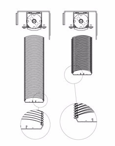 Comparaison des hauteurs de paquets Cetta 80 et Cetta 80 Slim